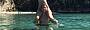 Swimming in the pristine waters of Bruny Island